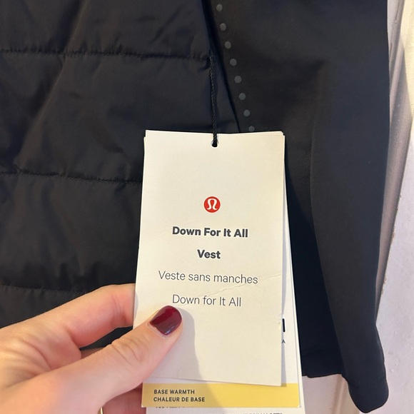 NWT - Lululemon Athletica Black Puffer Vest - Picture 2 of 7